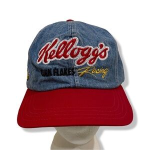 Vintage 90s Nascar Kellogg’s Corn Flakes Denim Adjustable Hat